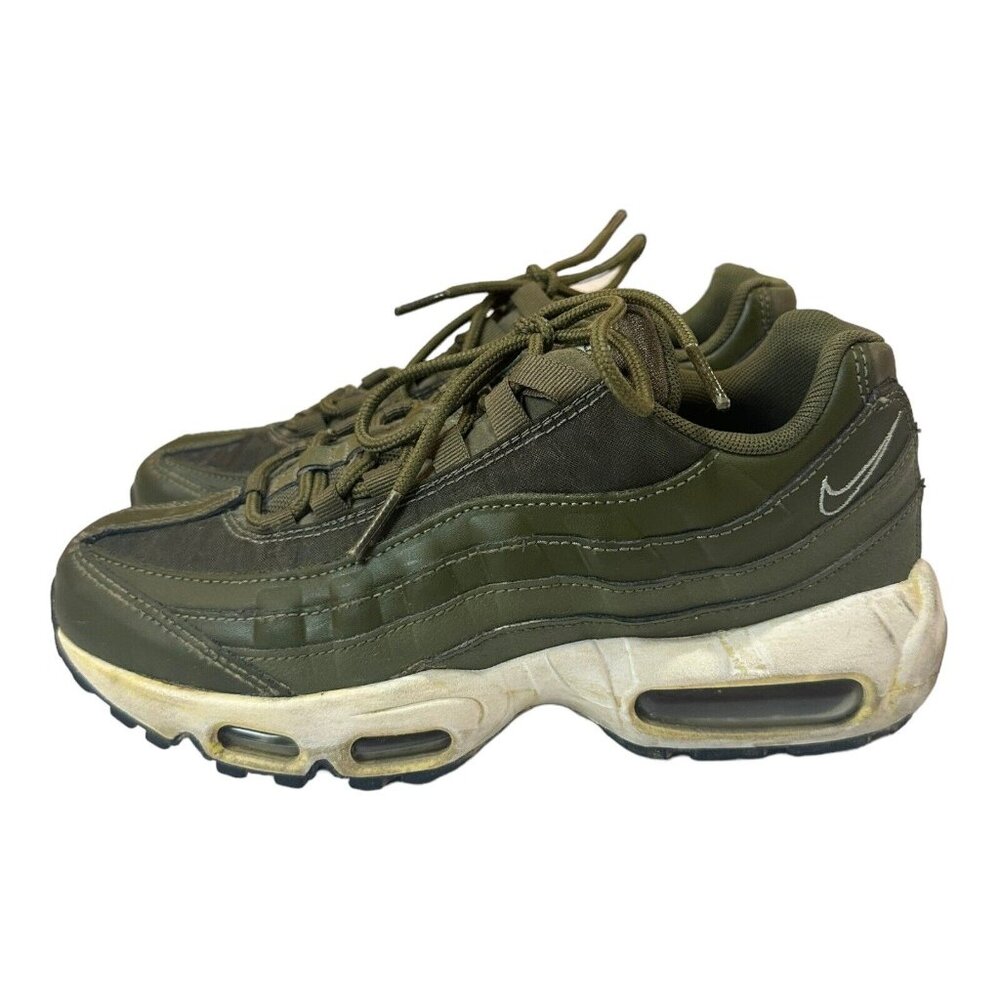 Nike Air Max 95 Olive Green Athletic Shoes - Picture 7 of 16